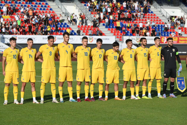 Naționala de fotbal U20 a României a fost învinsă în Portugalia