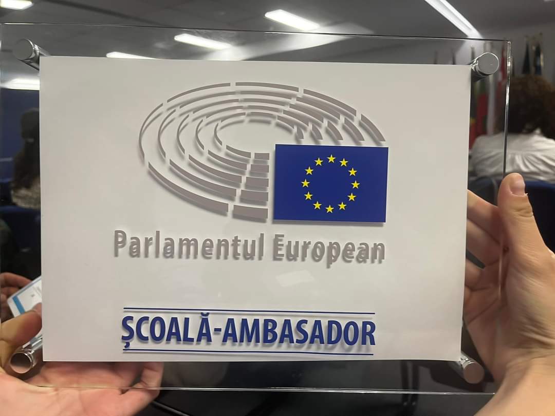 CONSTANȚA: Colegiul Național ,,Mihai Eminescu” desemnat ,,Școală Ambasador a Parlamentului European”