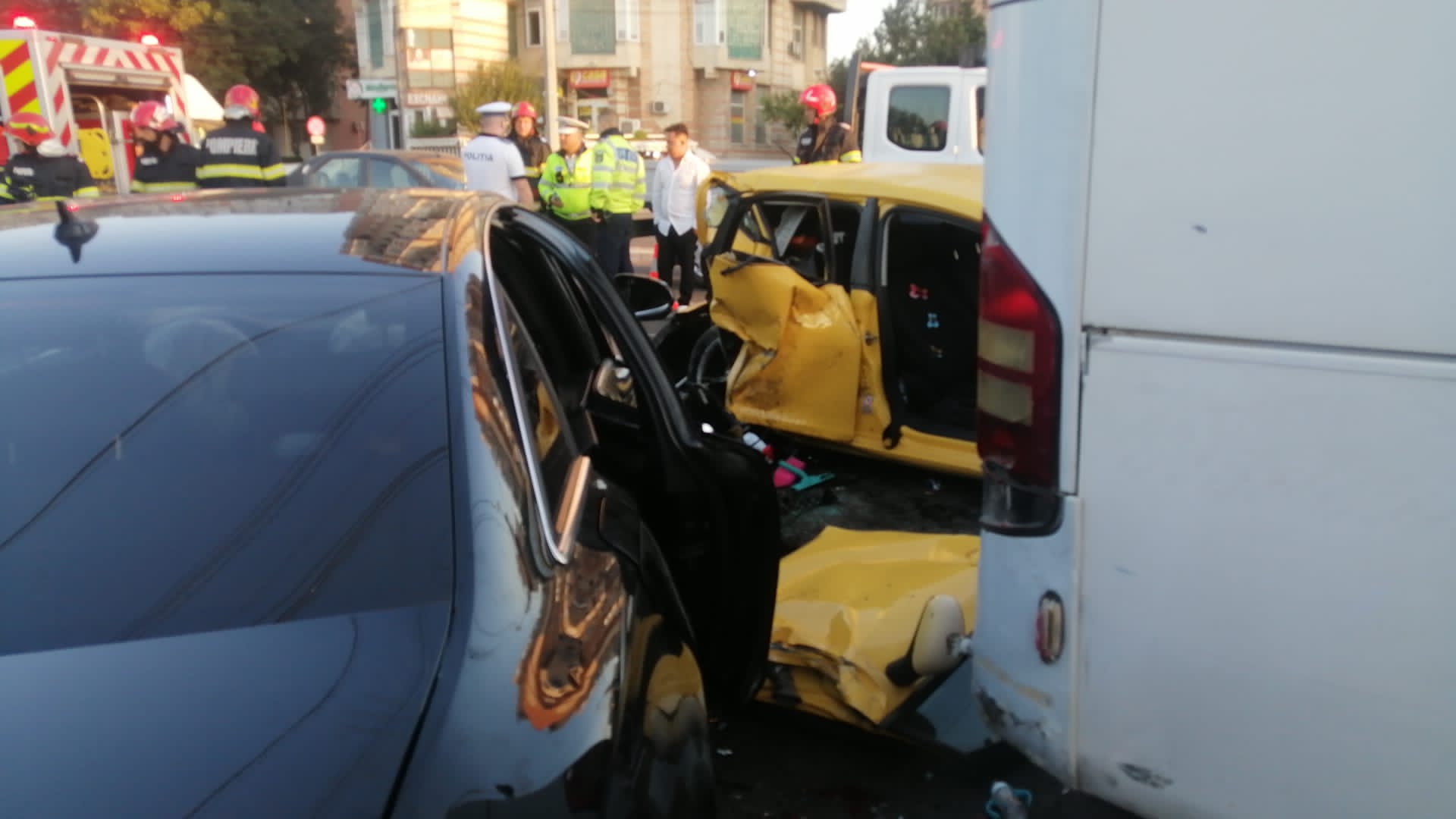 UPDATE | CONSTANȚA: Accident rutier grav, cu 8 victime, între care și un bebeluș
