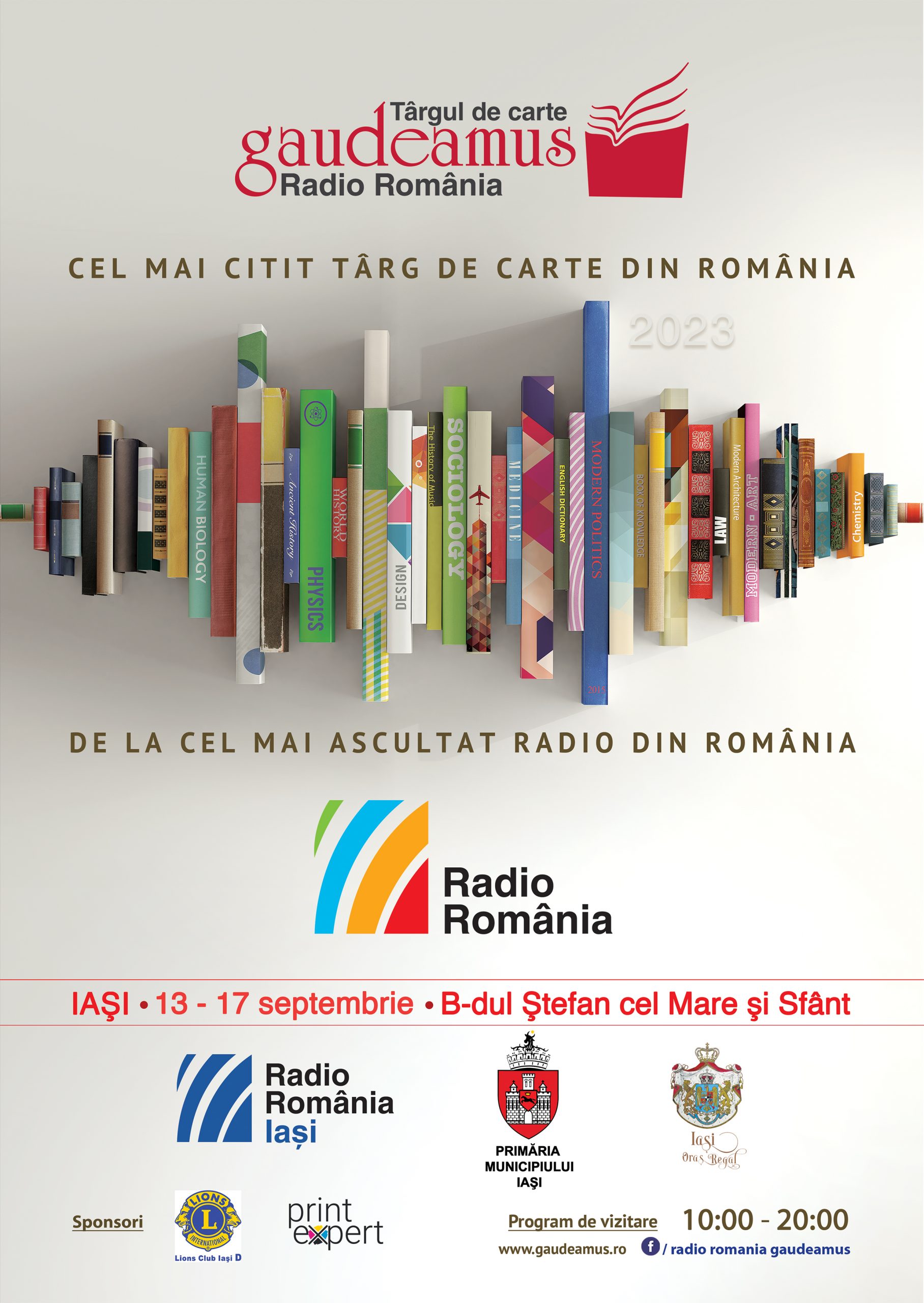 Târgul de Carte Gaudeamus Radio România – Iași are loc în perioada 13-17 septembrie