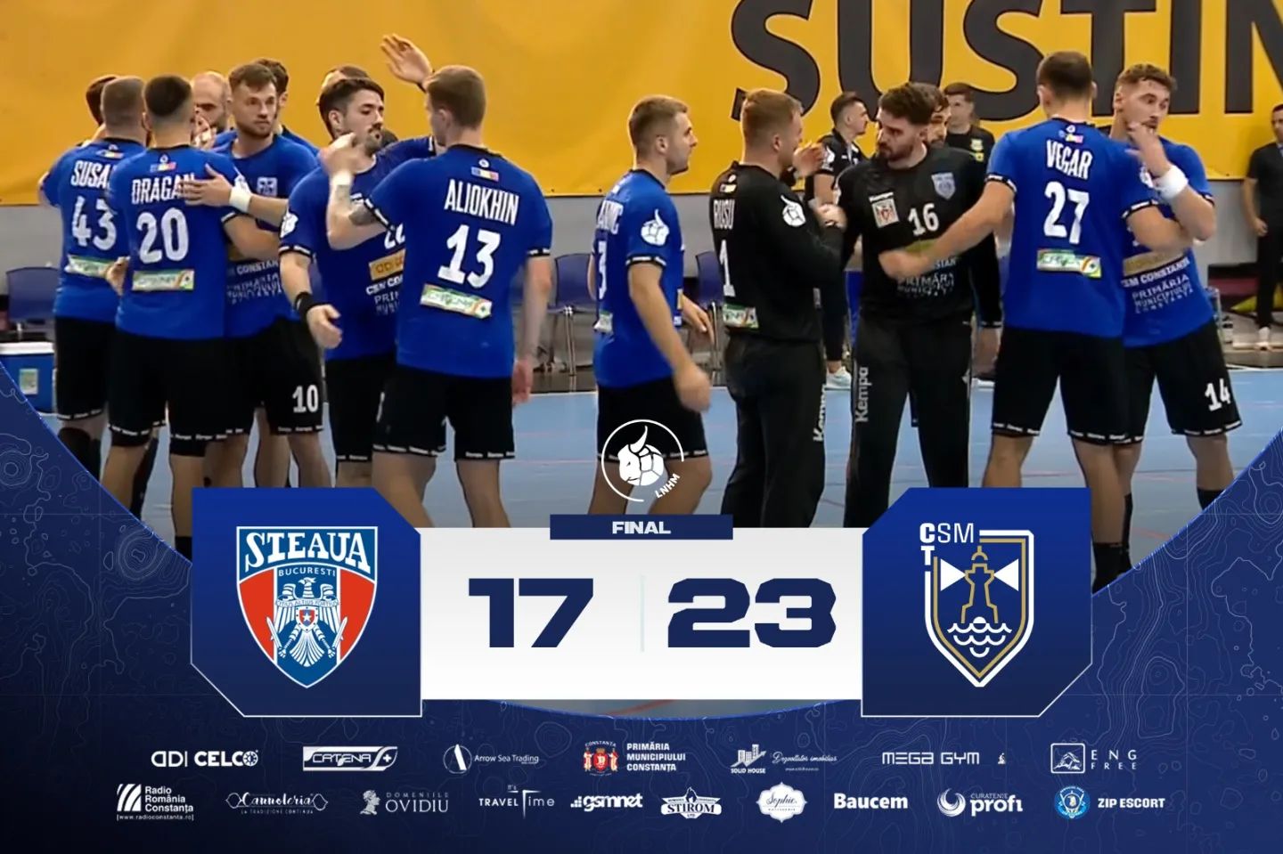 CSM Constanța este pe locul 3 în Liga Zimbrilor după victoria cu CSA Steaua
