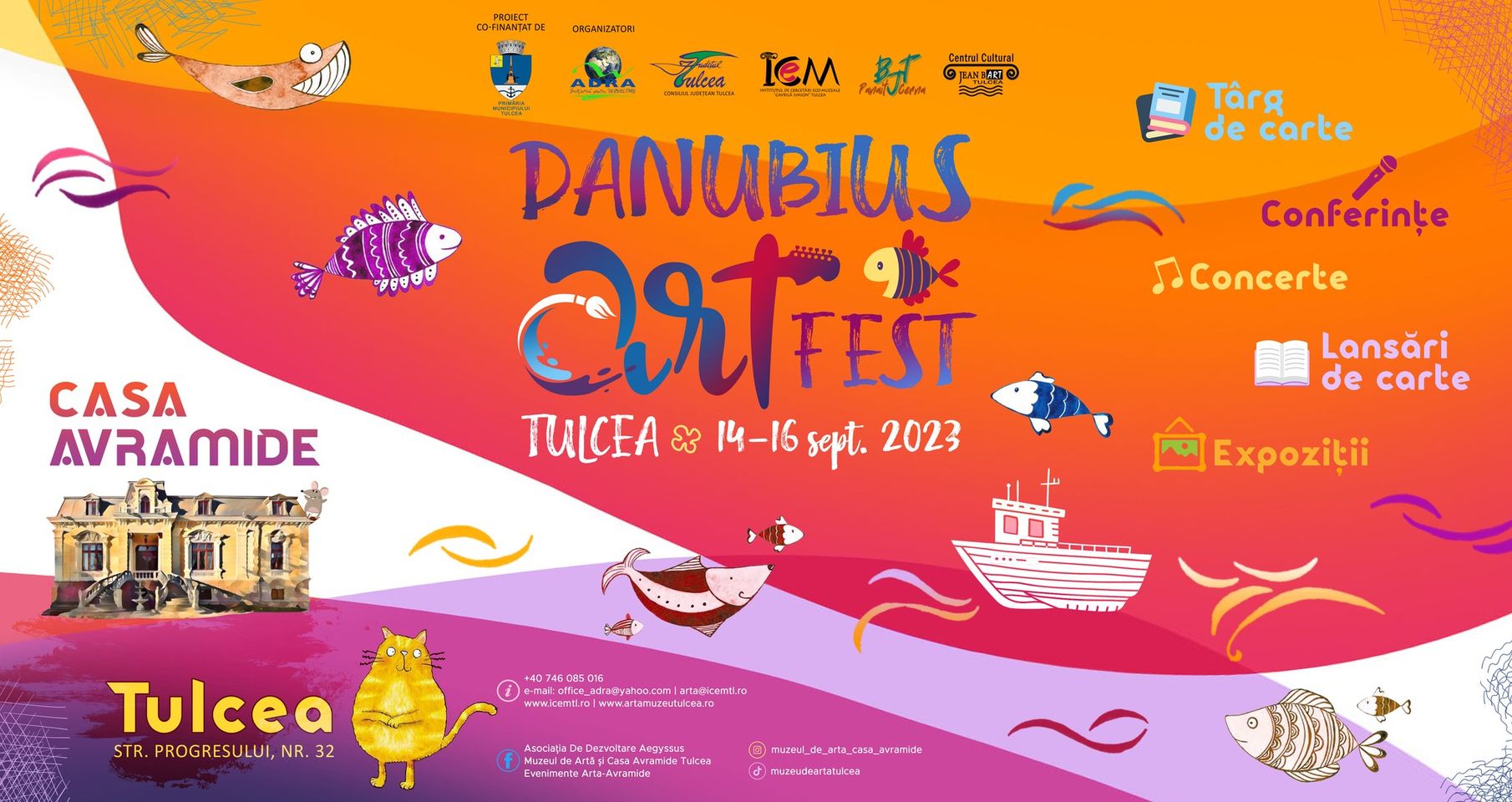 TULCEA: Danubius ArtFEST 2023 – târg de carte, expoziții inedite și recitaluri de excepție