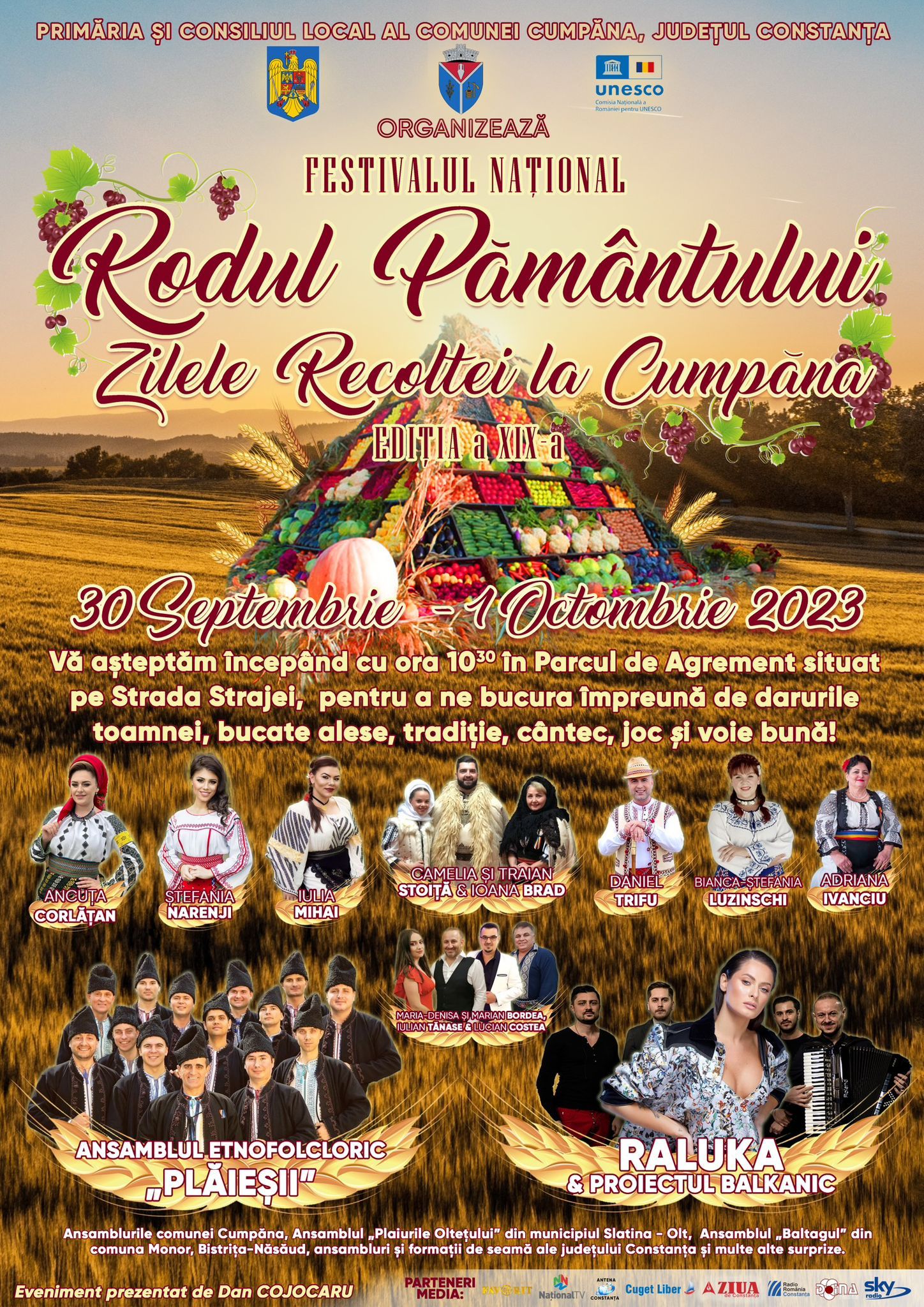 CUMPĂNA: Festivalul Național „Rodul Pământului – Zilele Recoltei” – program integral