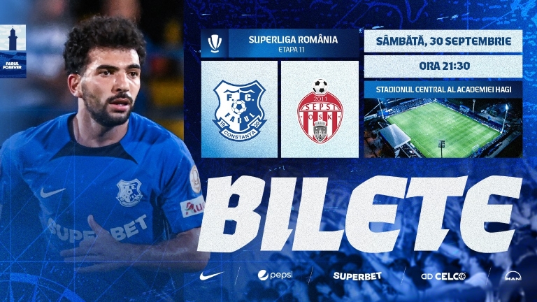 Bilete disponibile la meciul de fotbal Farul Constanța – Sepsi Sf.Gheorghe