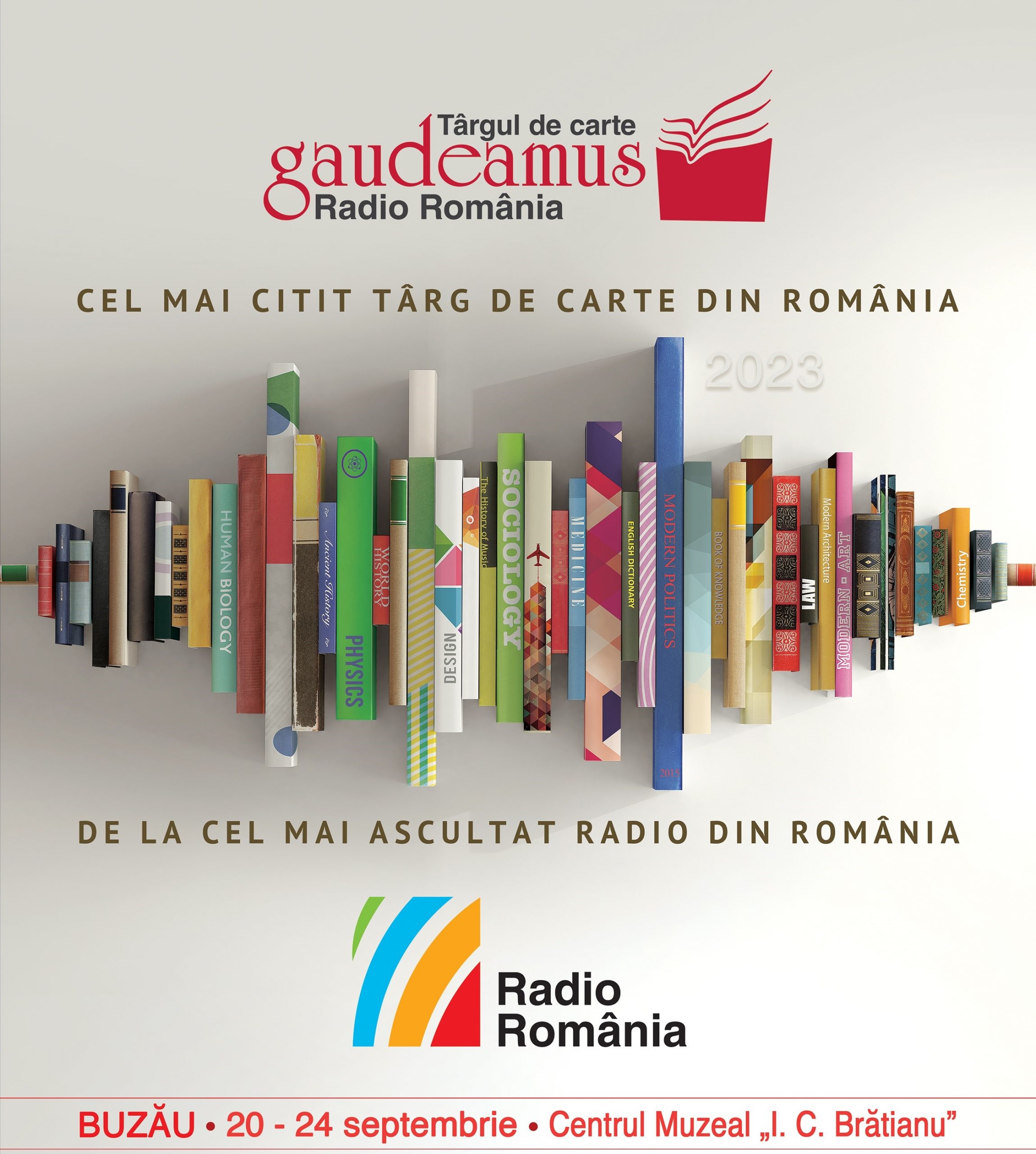 Târgul de Carte Gaudeamus Radio România ajunge la Buzău. Ediția din acest an are loc în perioada 20 – 24 septembrie
