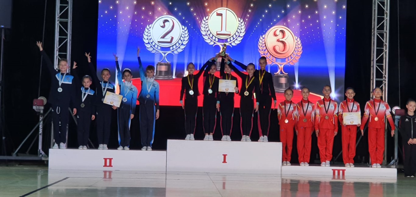 Sportivii de la CS Farul și CSȘ 1 Constanța au urcat pe podium la concursul de gimnastică aerobică de la Iași