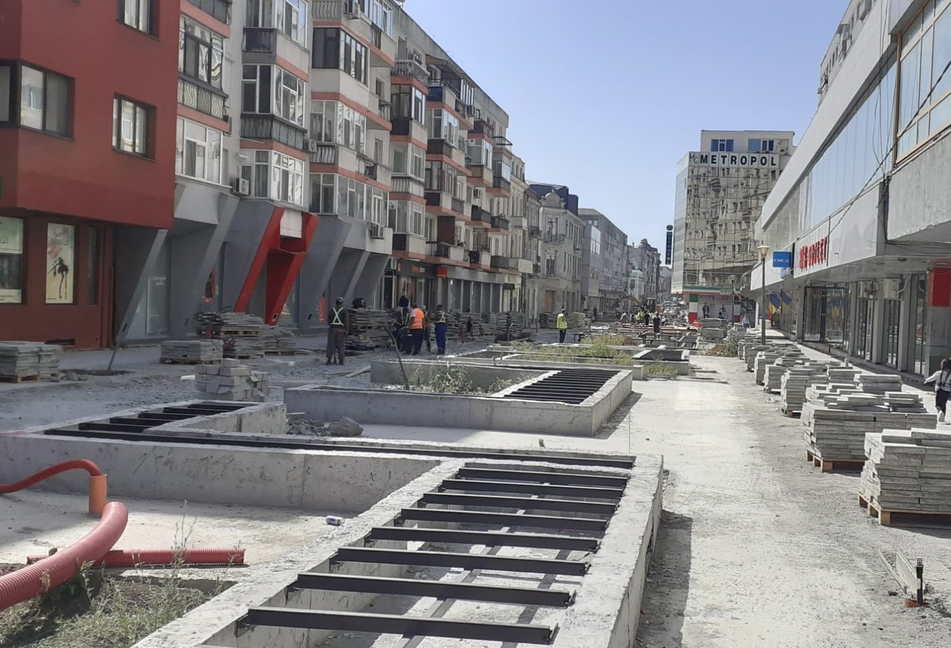 CONSTANȚA: Strada Ștefan cel Mare va fi gata până la finalul lui septembrie