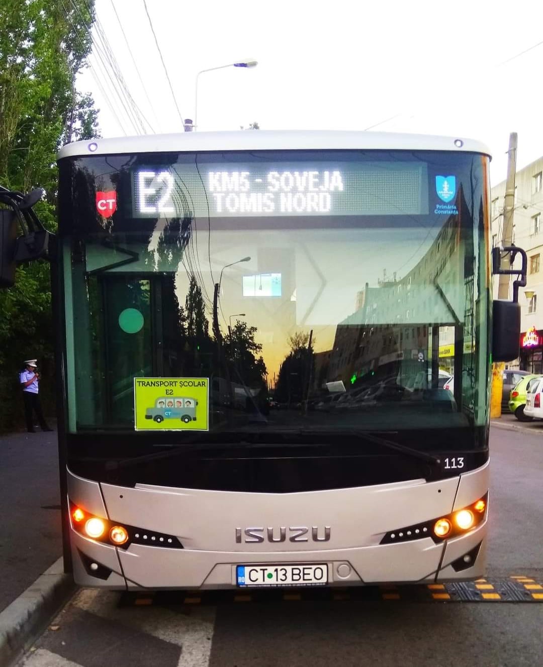 CONSTANȚA: Astăzi s-a reluat circulația autobuzelor pentru transportul elevilor