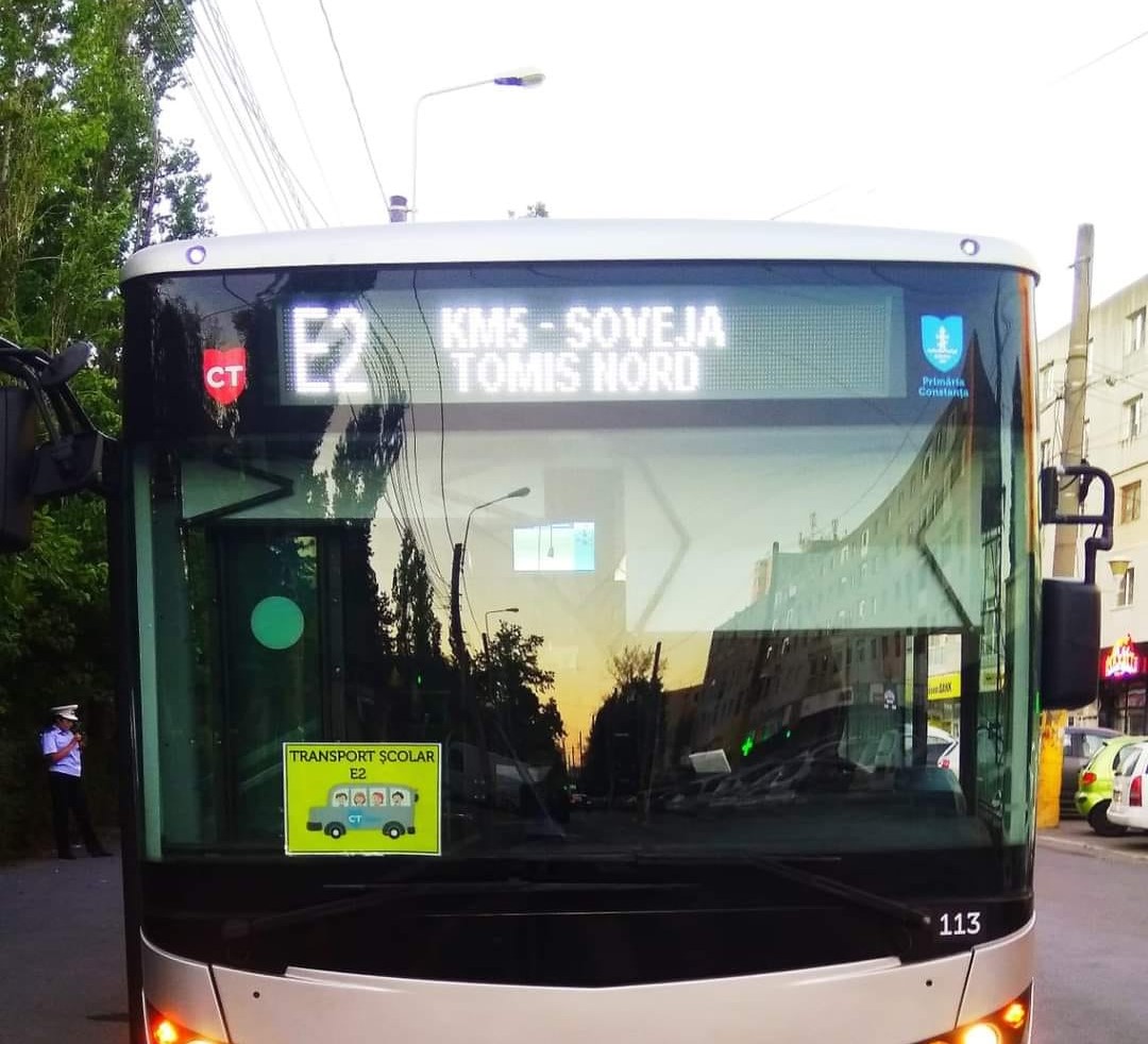 CONSTANȚA: Se reia circulația autobuzelor pentru transportul elevilor