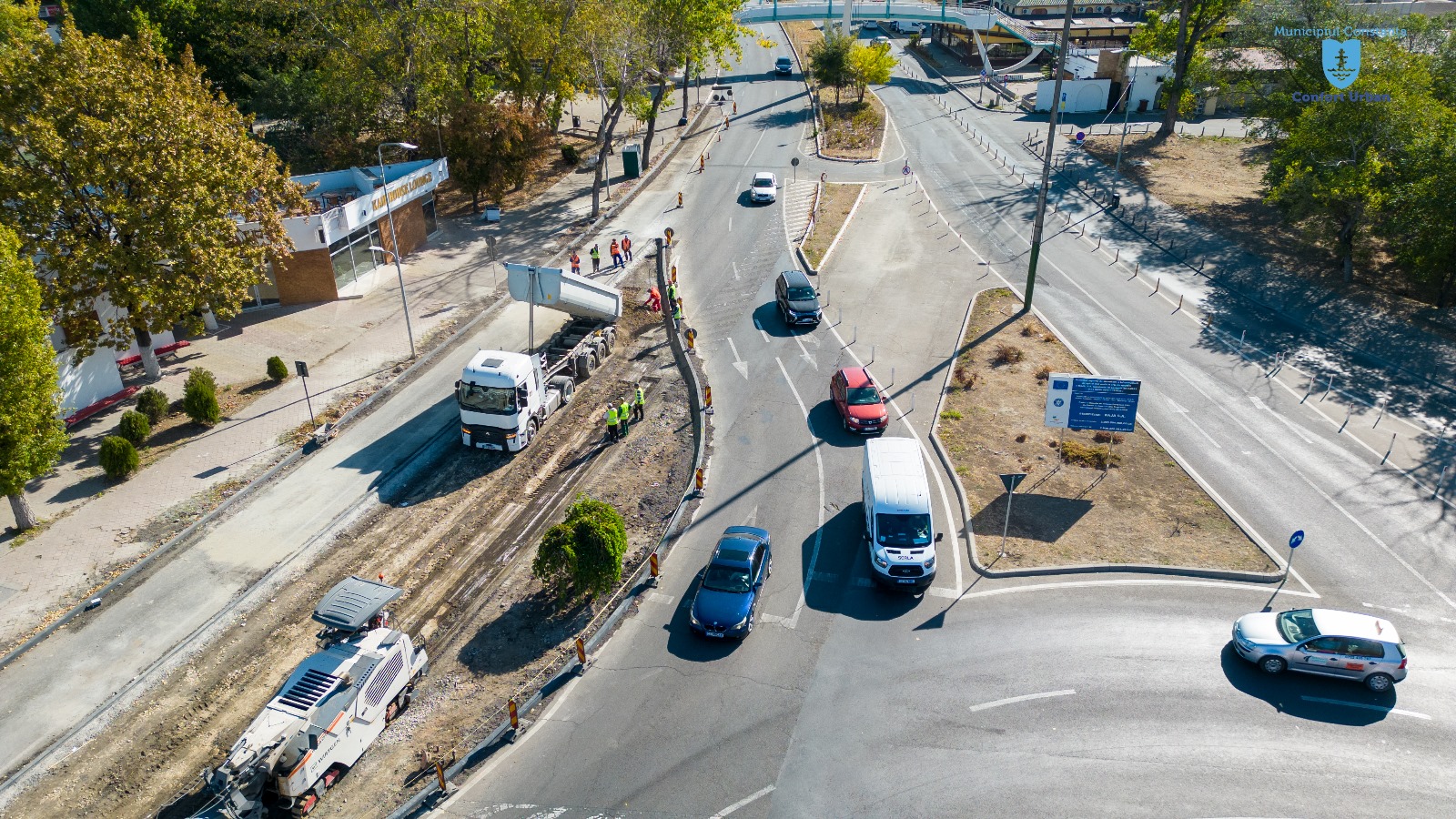 CONSTANŢA: Restricții temporare de trafic rutier, la intersecția bulevardului Mamaia cu bulevardul Aurel Vlaicu