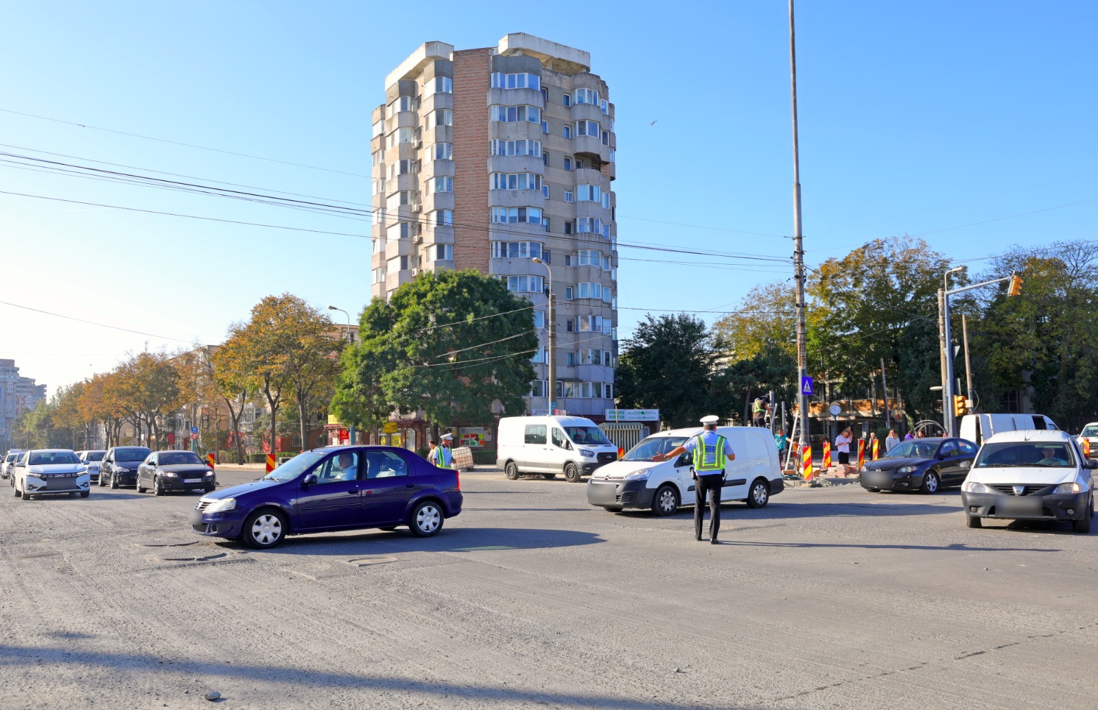CONSTANŢA: Semaforizarea este întreruptă în intersecția de la I.C.I.L.