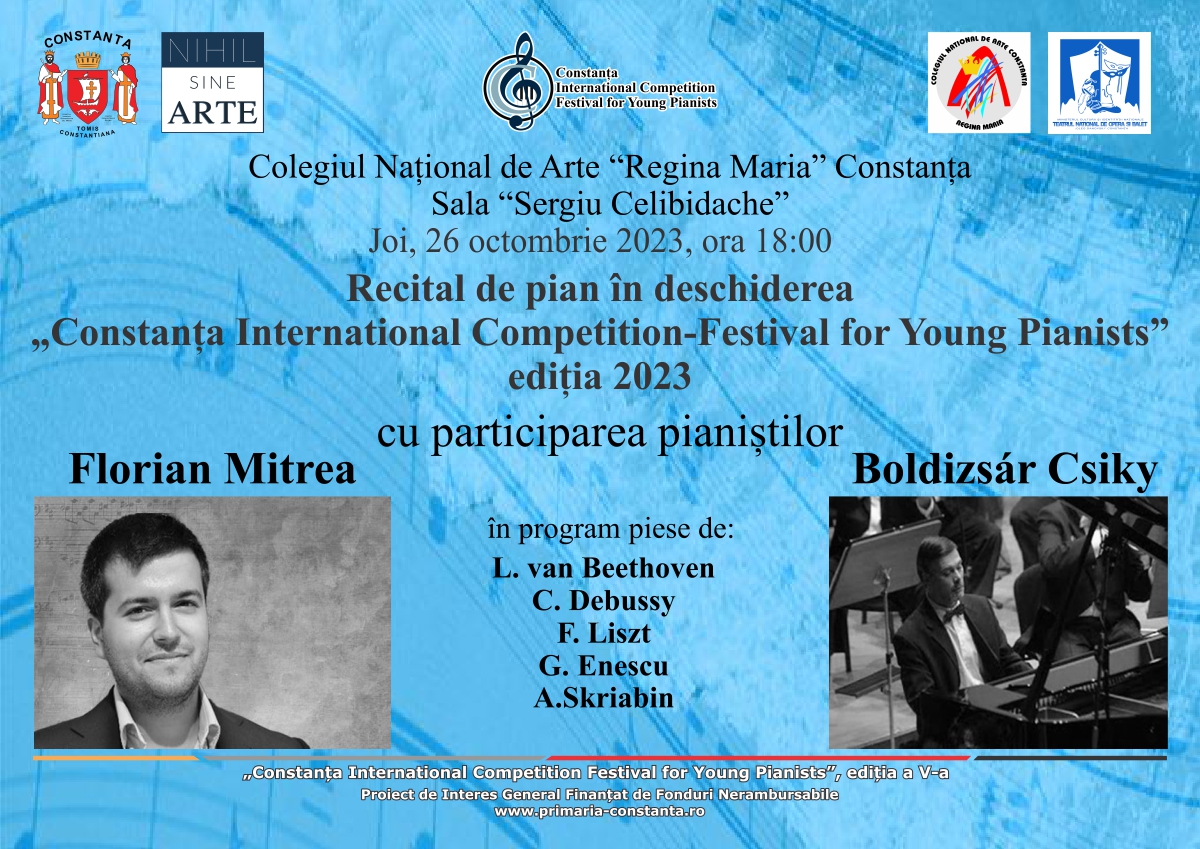 Concurs internaţional de pian la Constanţa