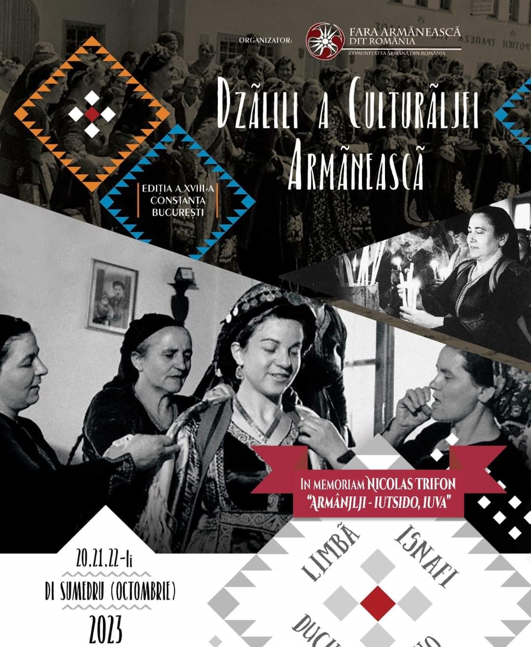 Zilele Culturii Armâne, organizate, la CONSTANȚA şi în Capitală