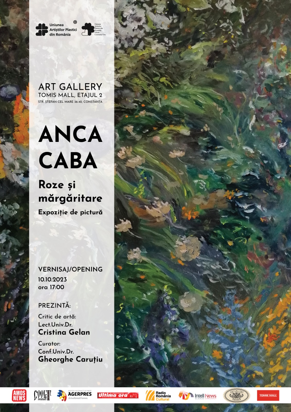 Expoziţia „Roze și mărgăritare” are loc la Art Gallery din Constanţa