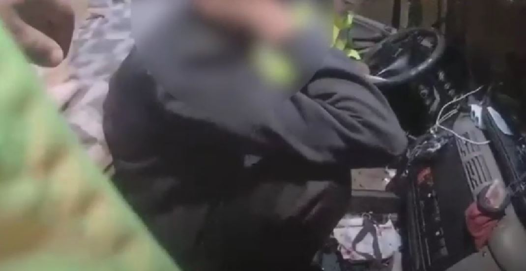VIDEO: Un șofer din Ucraina care circula haotic pe A2 a fost reținut de polițiști. Șoferul era beat și sub influența drogurilor