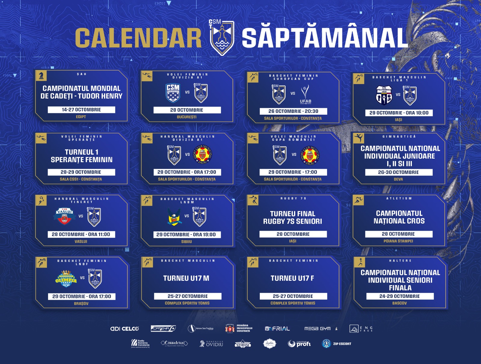 Weekend plin pentru sportivii de la CSM Constanța