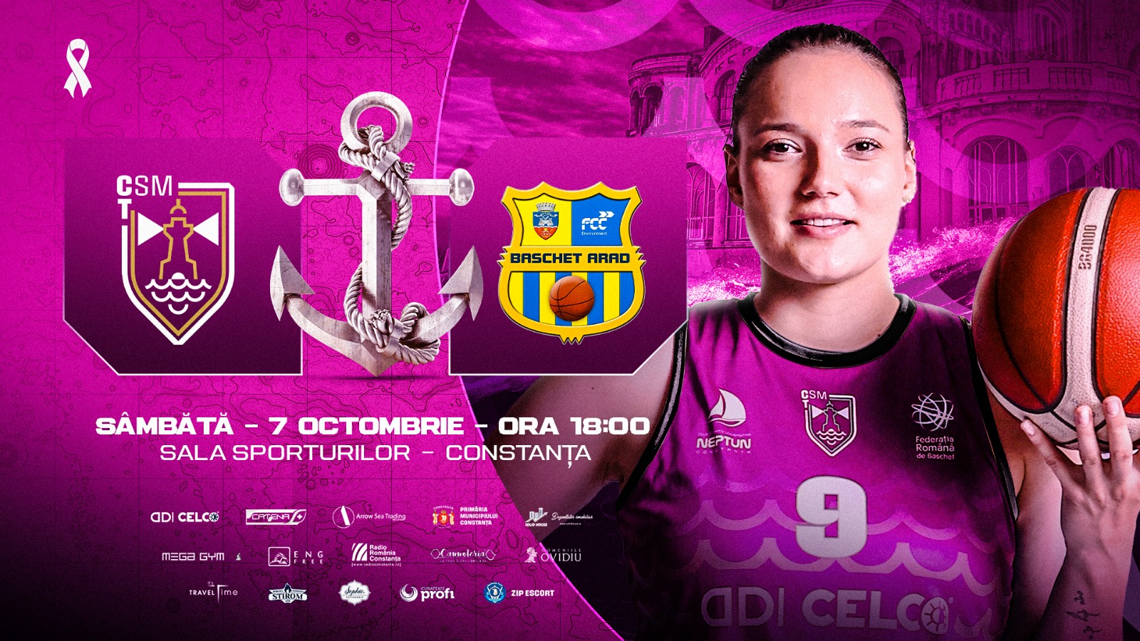 Vicecampioana României de baschet feminin, CSM Constanța este aproape de calificarea în Turneul Final 8 al Cupei României