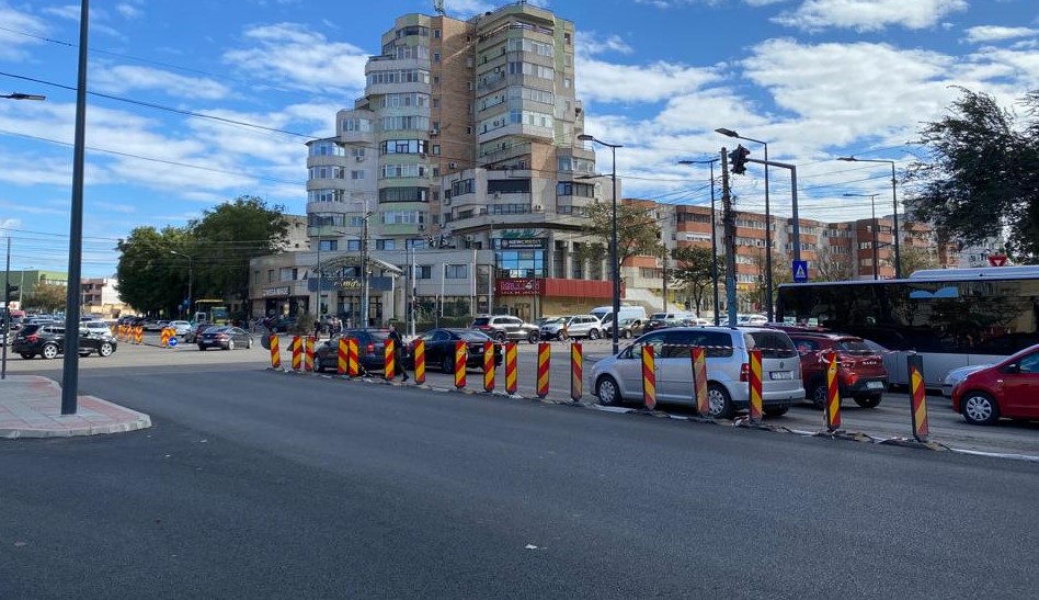CONSTANȚA: Restricții pentru asfaltarea intersecției de la Casa de Cultură