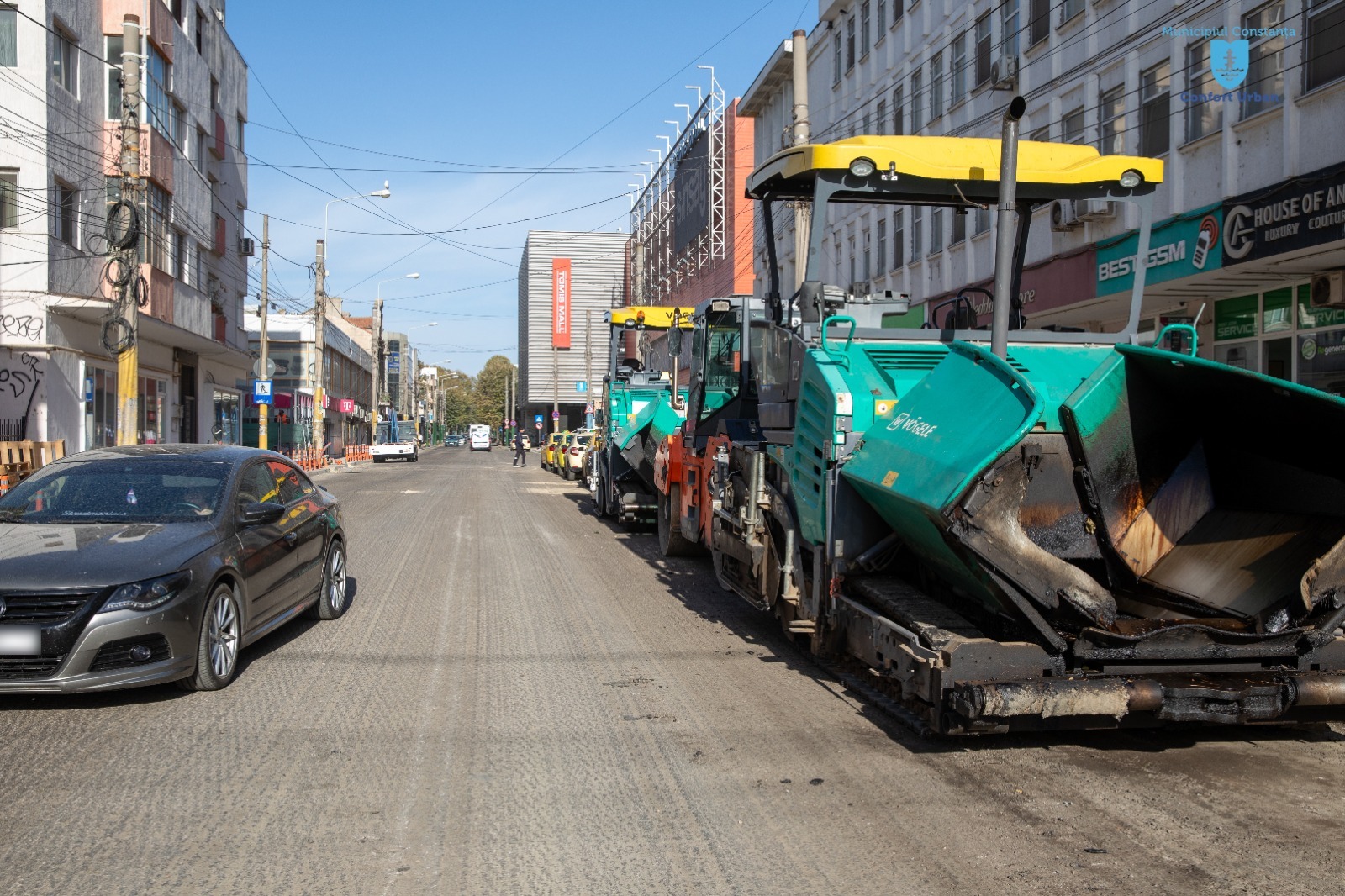 Strada Mihai Viteazu este asfaltată în această noapte. Restricții de trafic rutier