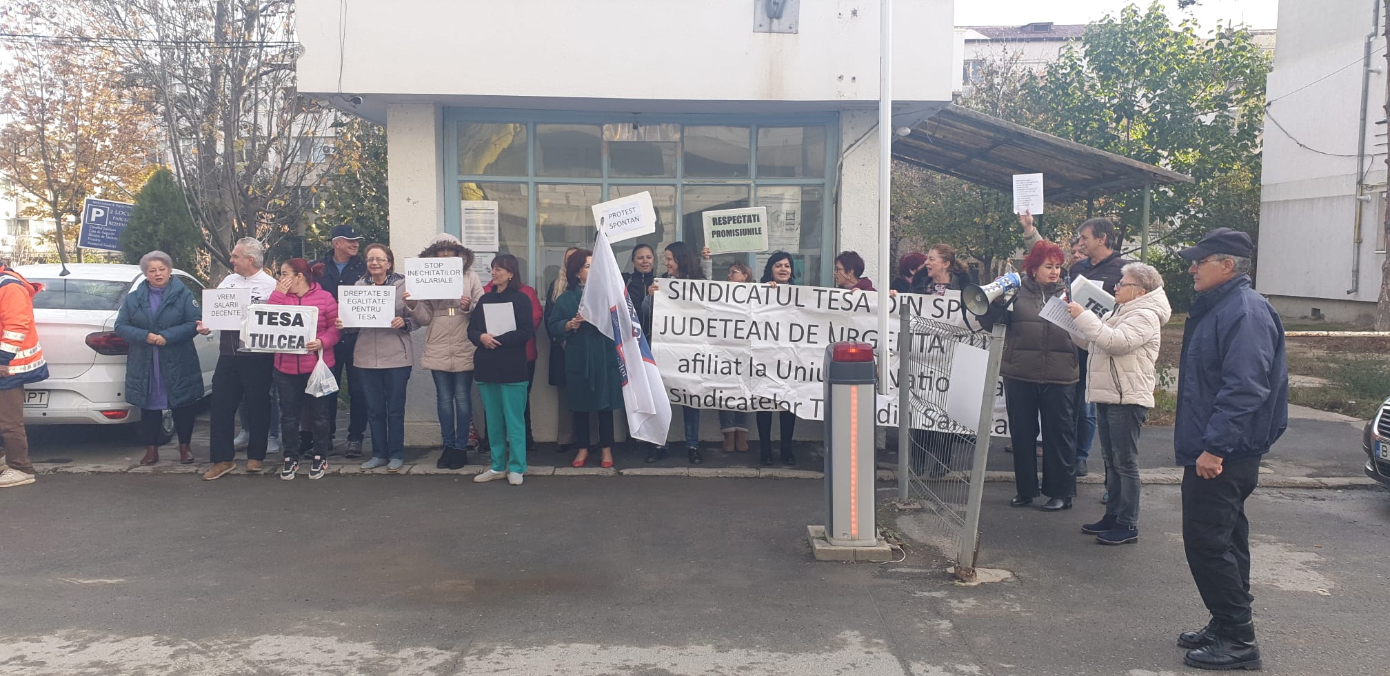 TULCEA: Protest la Spitalul de Urgență din oraş