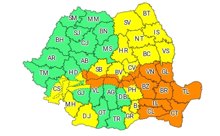 Dobrogea, sub avertizare meteorologică de vânt puternic