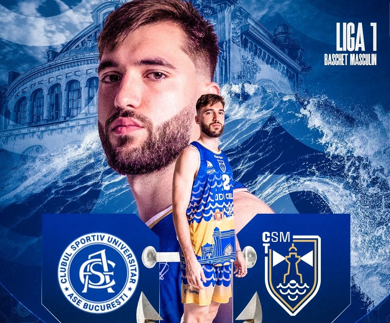 Victorie pentru baschetbaliștii de la CSM Constanța în meciul cu ASE București
