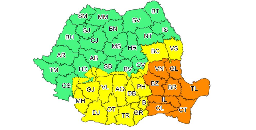 CONSTANȚA: Pregătiri de vreme rea. A fost convocat Comitetul Județean pentru Situații de Urgență
