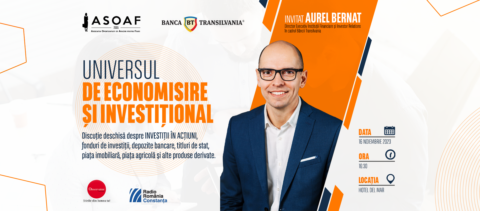 CONSTANȚA: „Universul de economisire și investițional” – informare și educare în domeniul economic. Participare gratuită