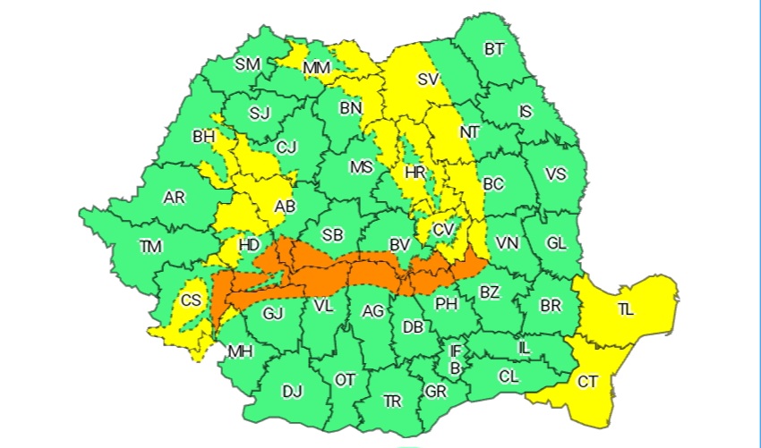 Dobrogea, sub avertizare Cod Galben de vânt puternic
