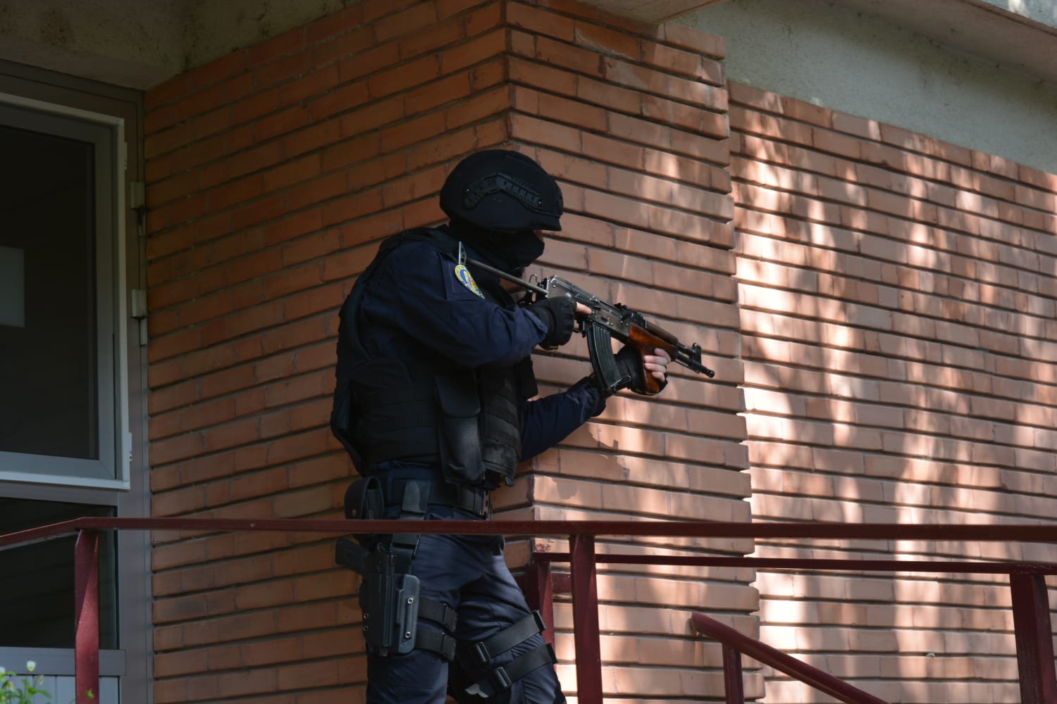 Județul TUCEA: Exercițiu al trupelor speciale ale Jandarmeriei la Măcin