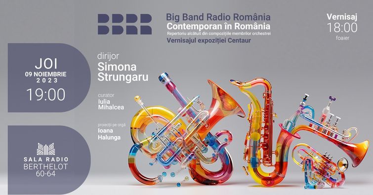 „Contemporan în România” – seară de jazz și vernisajul expoziției ”Centaur”, la Sala Radio