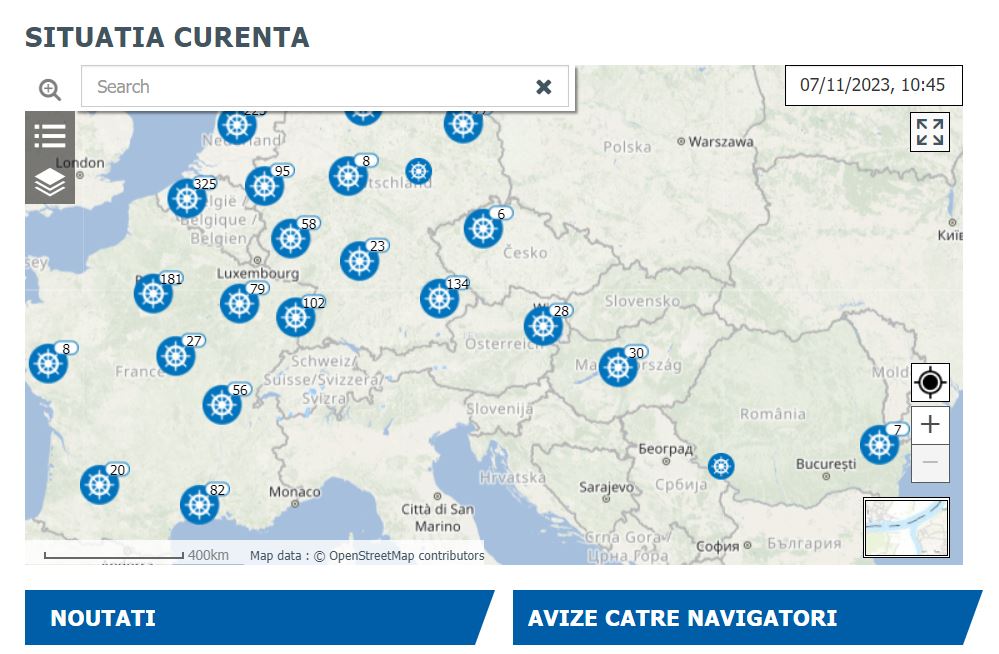 ANR: Portalul EuRIS pentru navigația interioară vine cu o versiune îmbunătățită