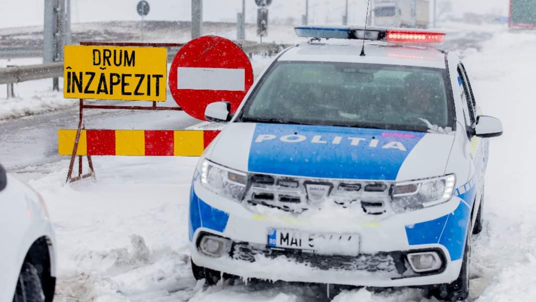 Centrul INFOTRAFIC: Situația drumurilor închise circulației rutiere duminică seara