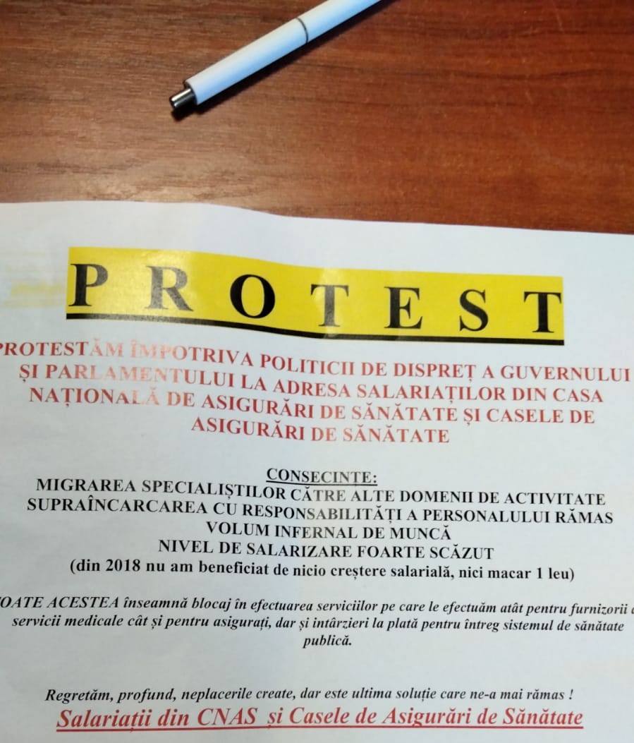 Lider sindical CAS ”Tomis”: Pe durata protestului, sunt rezolvate strict cererile urgente ale asiguraților