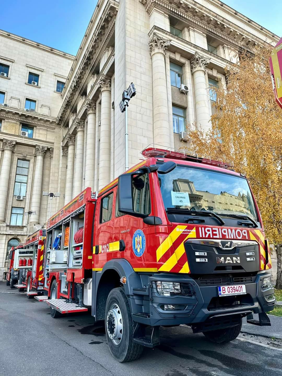 Un nou lot de autospeciale de intervenție cu apă și spumă a intrat în dotarea IGSU