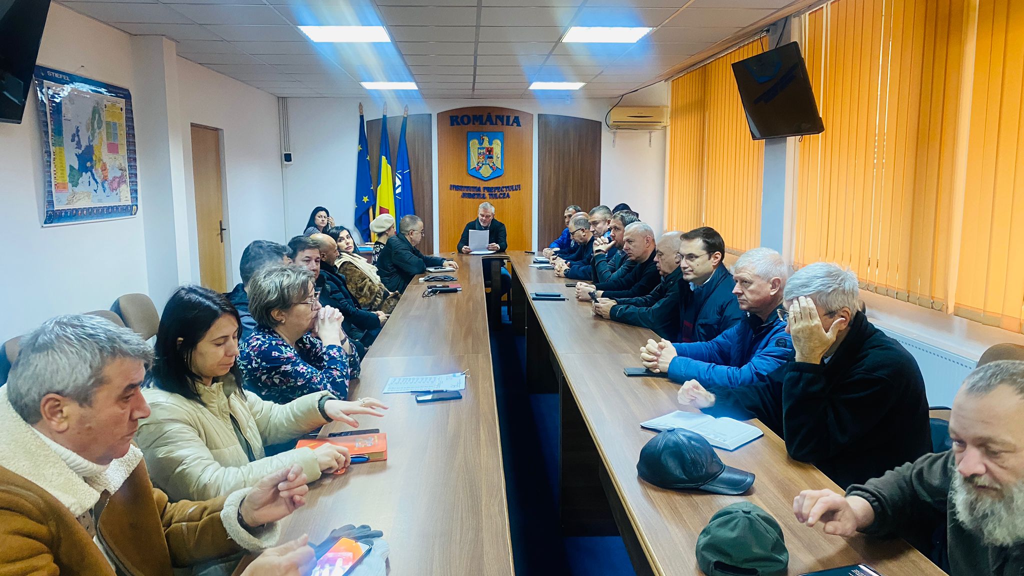 TULCEA: Comitetul Judeţean pentru Situaţii de Urgenţă s-a întrunit în şedinţă extraordinară