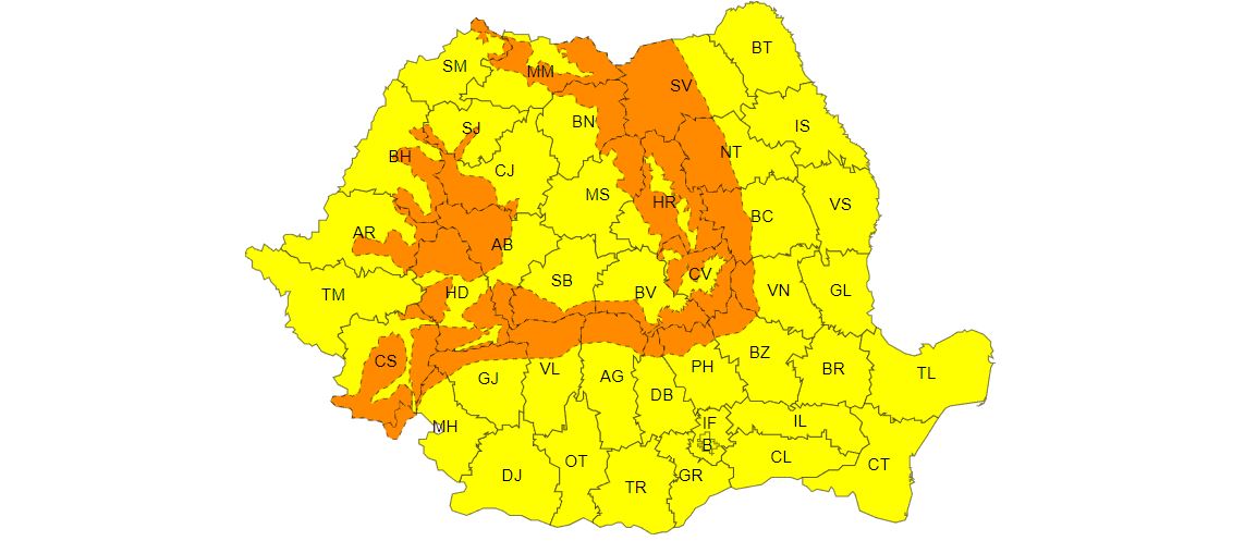 Vremea se strică în toată țara. Cod galben în Dobrogea
