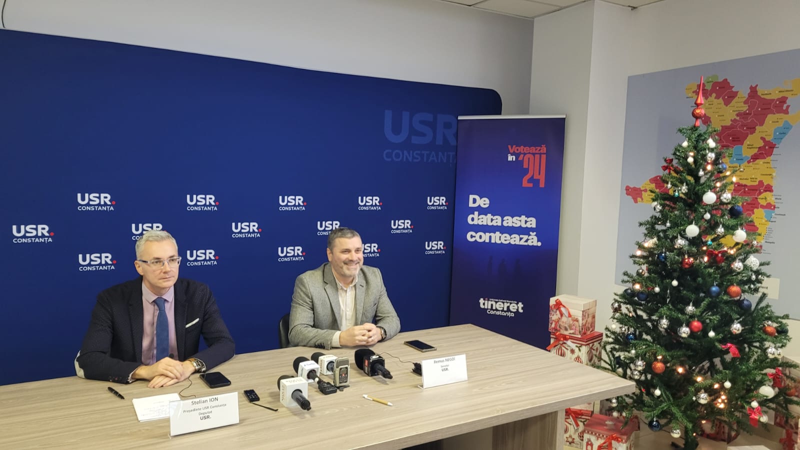 USR Constanţa a organizat ultima conferinţă de presă din acest an. Stelian Ion, deputat: “2024 va fi anul în care vom câștiga Primăria Constanța, în care USR va câștiga alte primării”