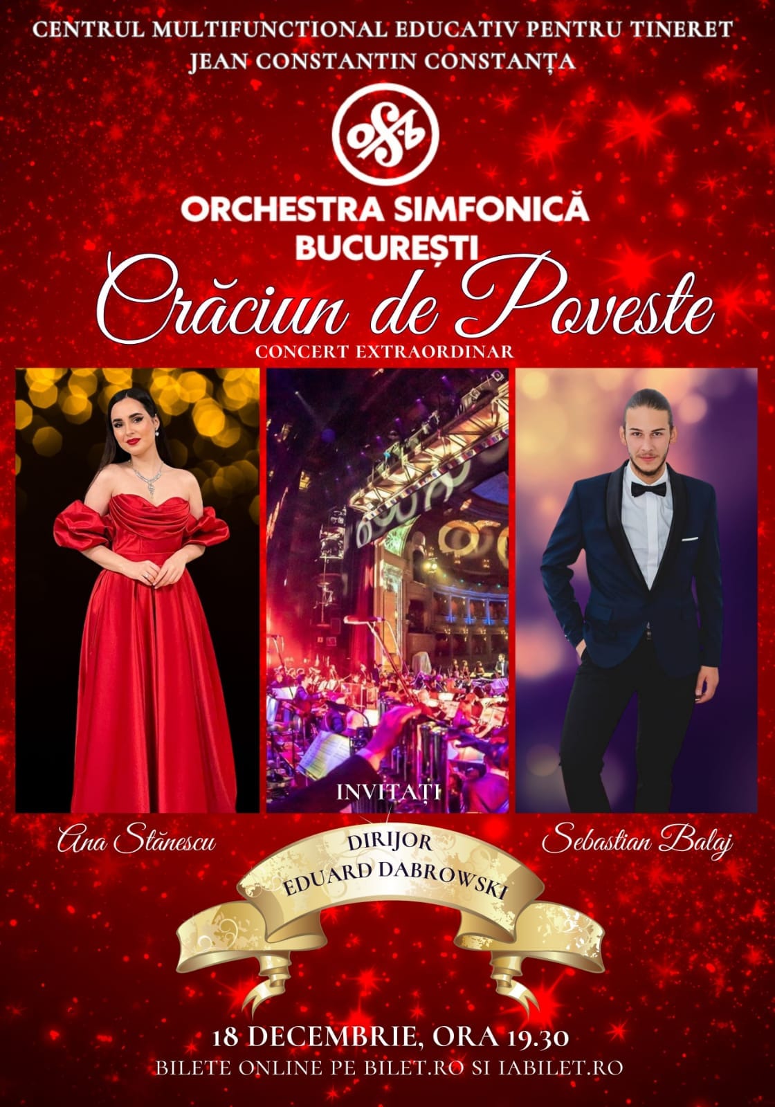 CONSTANȚA: Orchestra Simfonică București vă invită la concertul extraordinar „Crăciun de poveste”