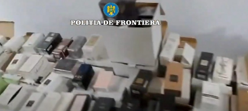 Parfumuri susceptibile a fi contrafăcute în valoare de 160.000 lei, confiscate de poliţiştii de frontieră de la PTF Vama Veche
