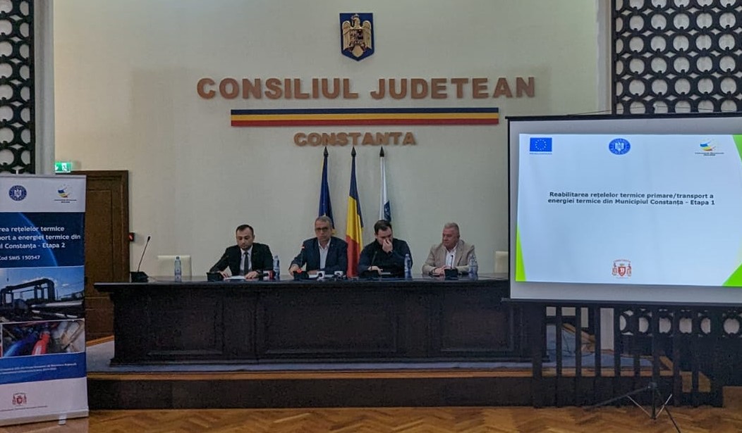 S-a încheiat prima etapă din Proiectul ”Reabilitarea rețelelor termice primare/transport a energiei termice din municipiul Constanța”