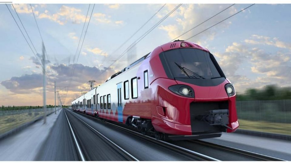 Noul tren electric adus din Polonia s-a stricat!