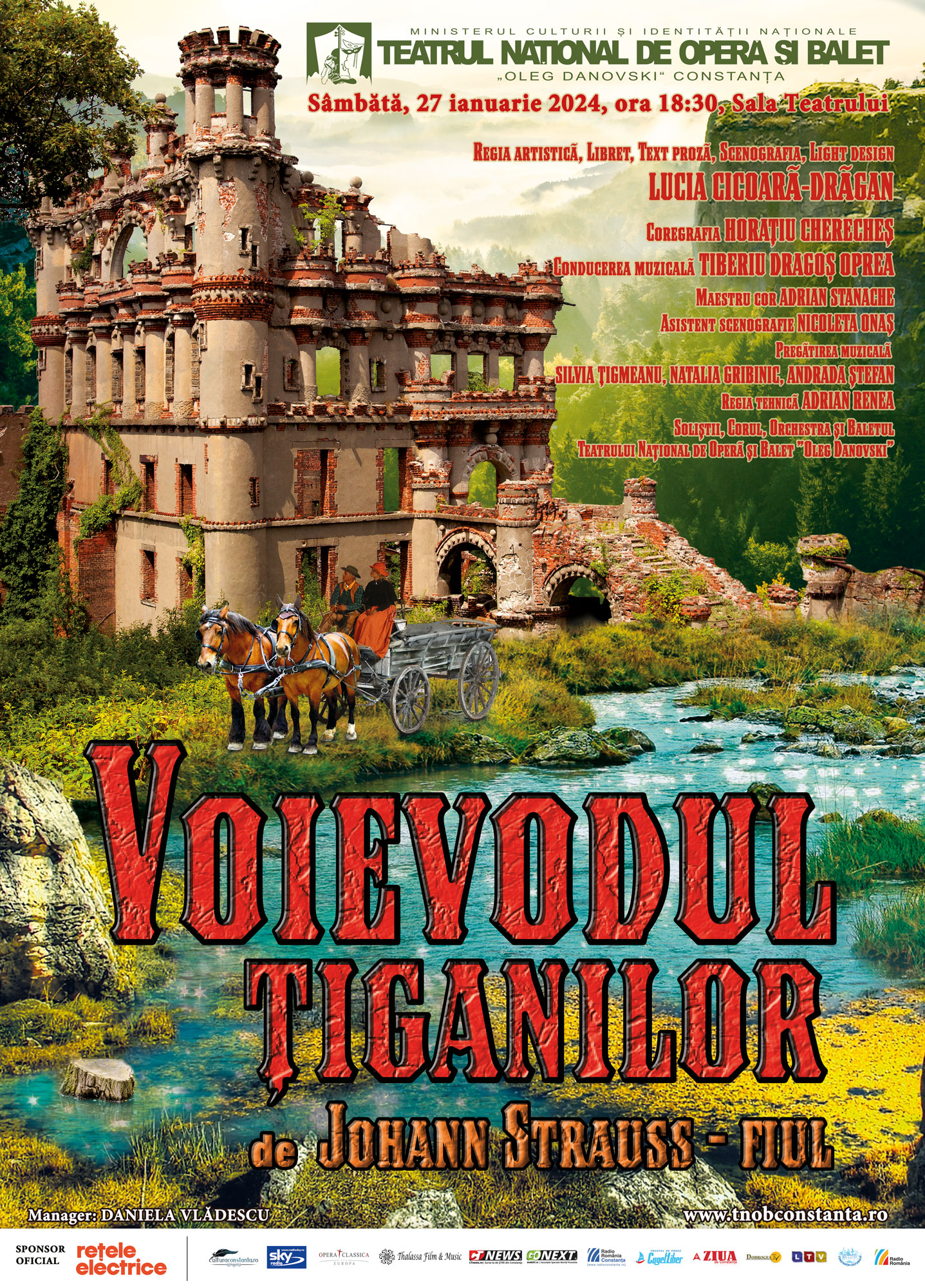 “Voievodul ţiganilor”, printre spectacolele acestei săptămâni, la Teatrul Național de Operă și Balet „Oleg Danovski” din Constanţa