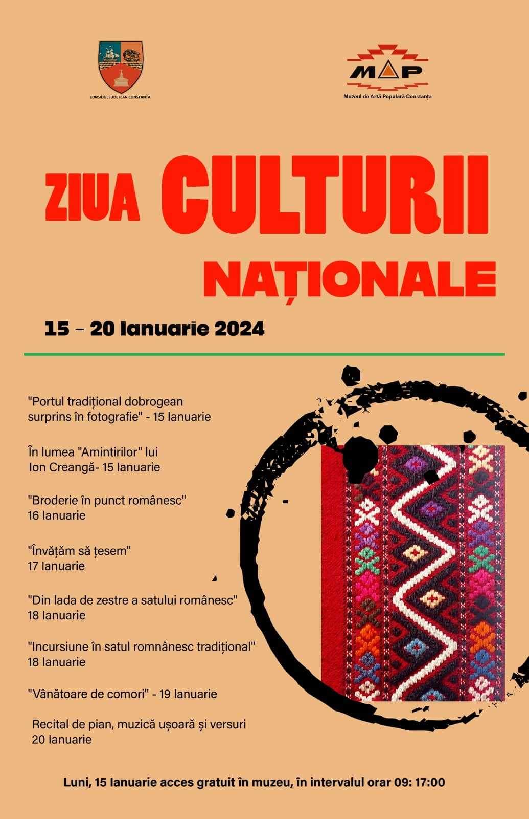Ziua Culturii Naţionale, la Muzeul de Artă Populară din Constanţa