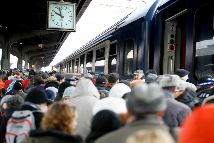 Tren suplimentar dinspre munte, la final de minivacanță