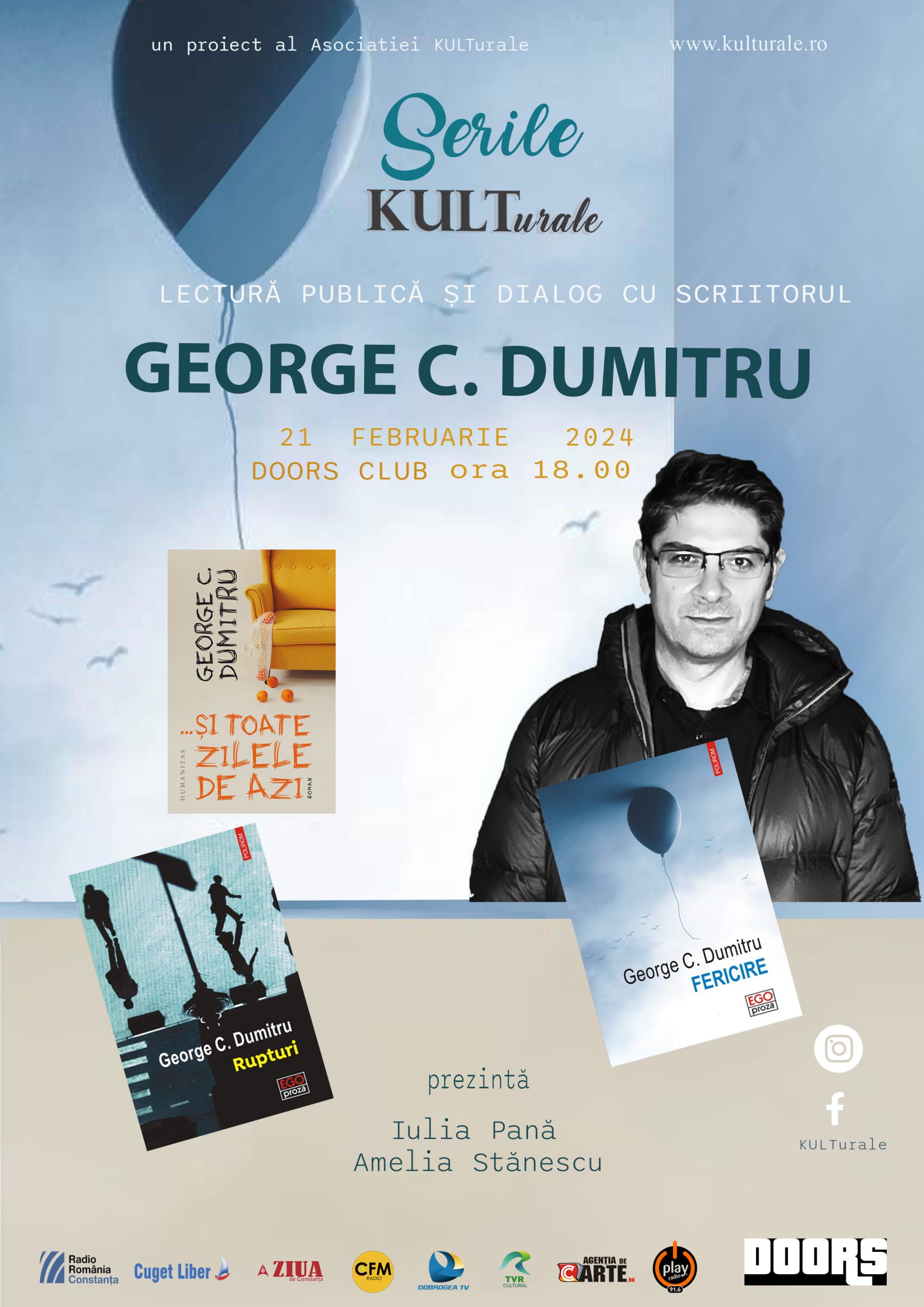 CONSTANȚA: O nouă seară de lectură și dialog, organizată de Asociația KULTurale