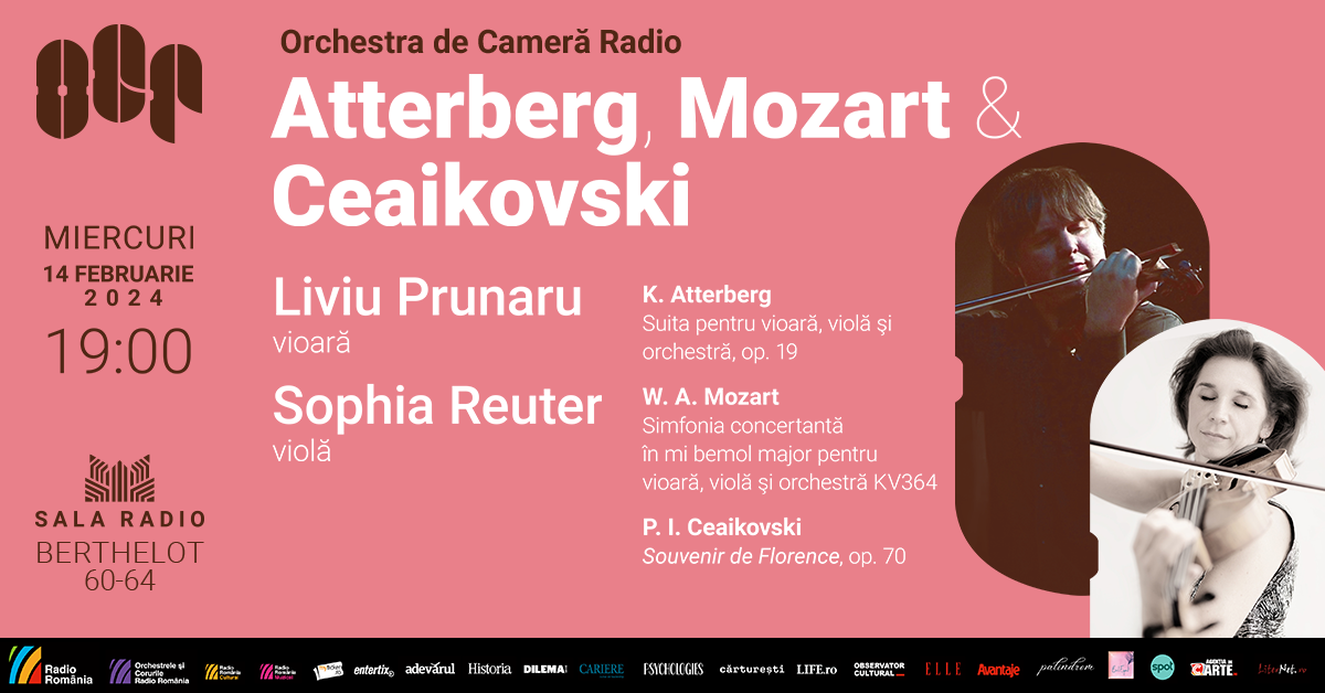 Liviu Prunaru și Sophia Reuter – doi invitați extraordinari pe scena Sălii Radio