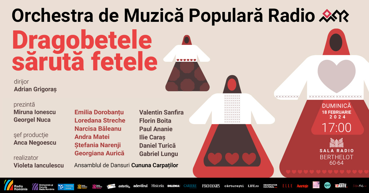 Dragobetele sărută fetele – concert folcloric dedicat zilei îndrăgostiților
