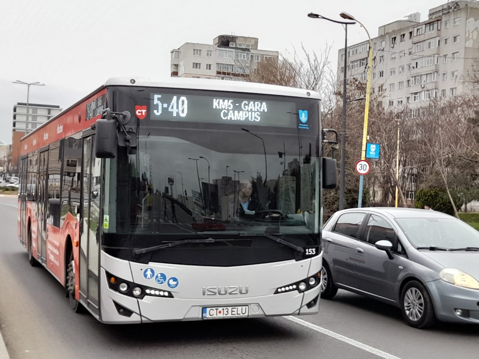 CONSTANȚA: Linia 5-40, DEVIATĂ din cauza unor lucrări