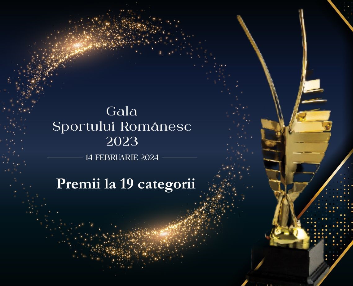 Premierea rezultatelor sportive de excepţie din 2023 și un eveniment inedit în scop umanitar, la Gala Sportului Românesc